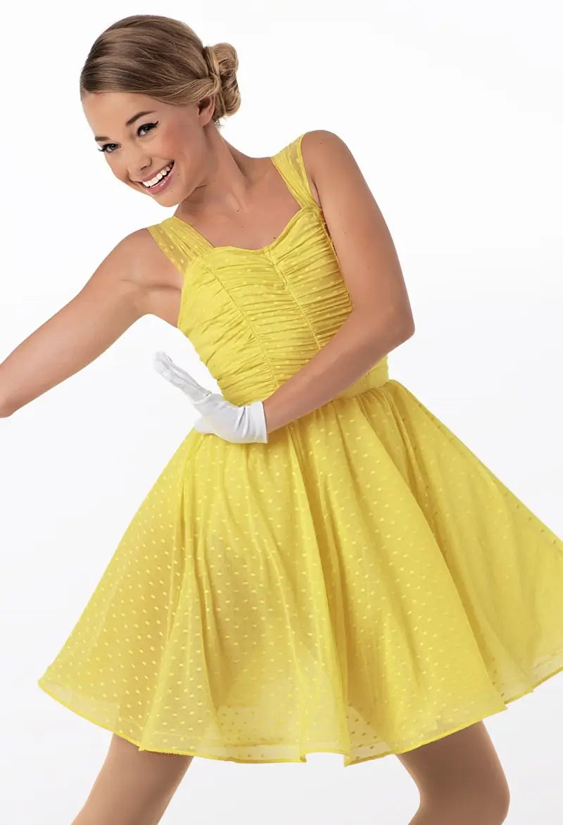 Pre-Owned Costume Weissman 10131 Small Child Yellow Dress Jazz