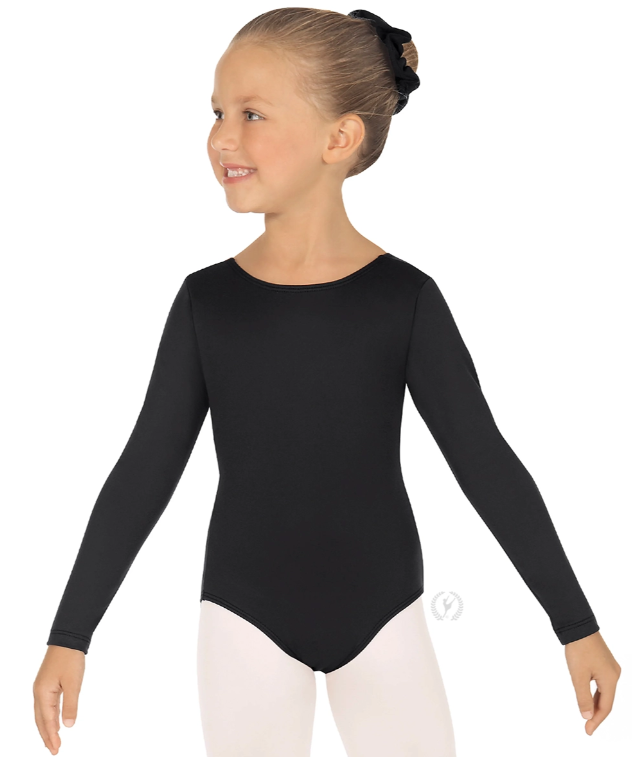 New Leotard Eurotard 10408 Long Sleeve Cotton Child Sizes