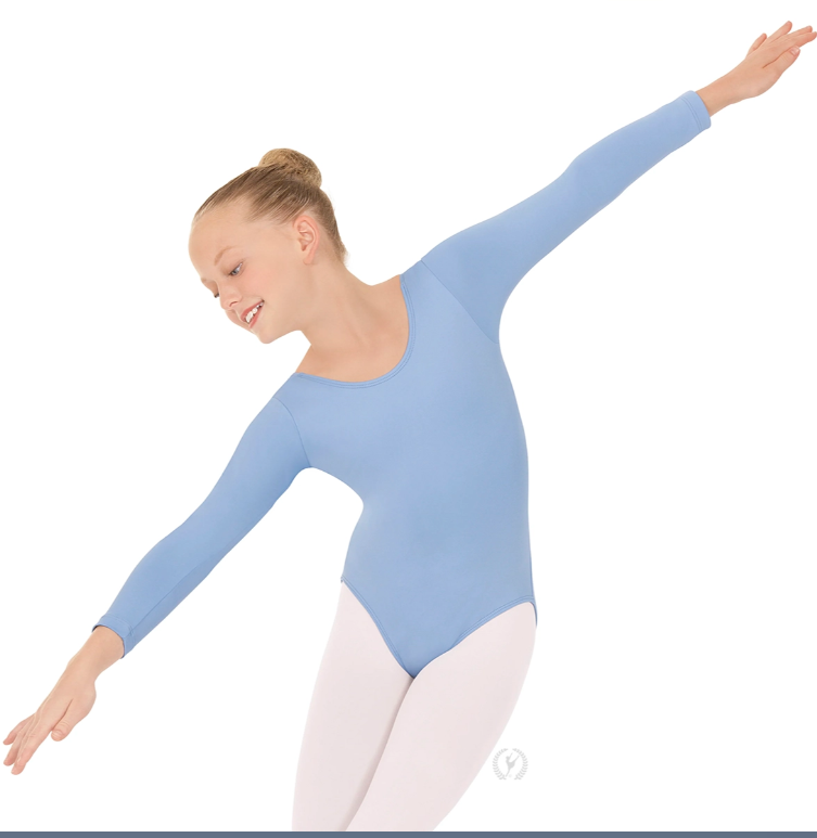 New Leotard Eurotard 10408 Long Sleeve Cotton Child Sizes