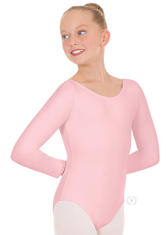 New Leotard Eurotard 10408 Long Sleeve Cotton Child Sizes