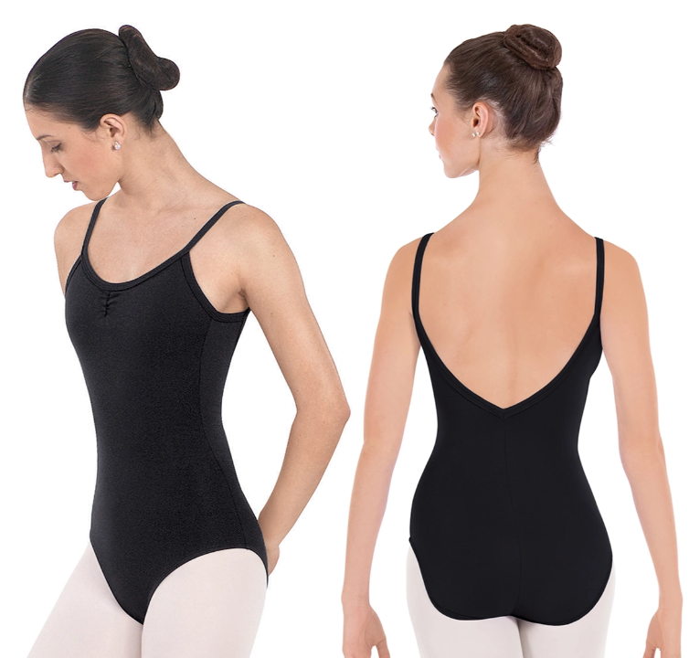 Pre-Owned Leotard XL Adult Lt Blue Eurotard 10527 Camisole Cotton Ballet Jazz