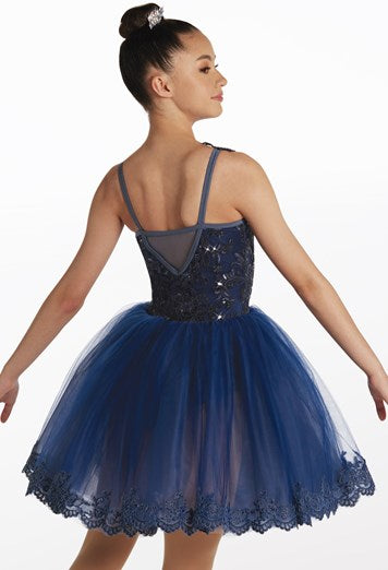 Pre-Owned Costume Weissman  16335 Large Child Blue  Ballet Sequin