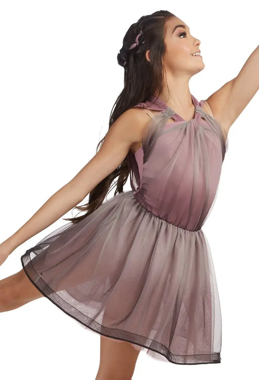 Pre-Owned Costume Medium Child Weissman 11270 Pink Gray Lyrical Contemporary