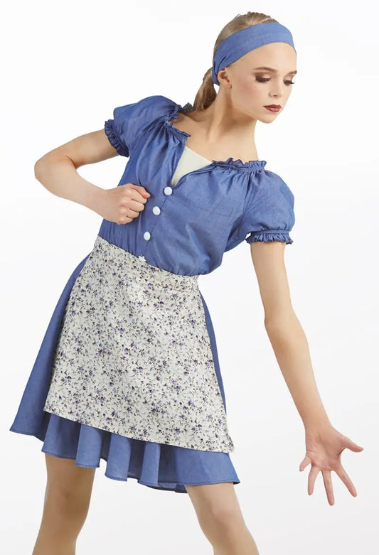 Pre-Owned Costume Weissman 11280 XL Child Blue Jazz Annie Cinderella