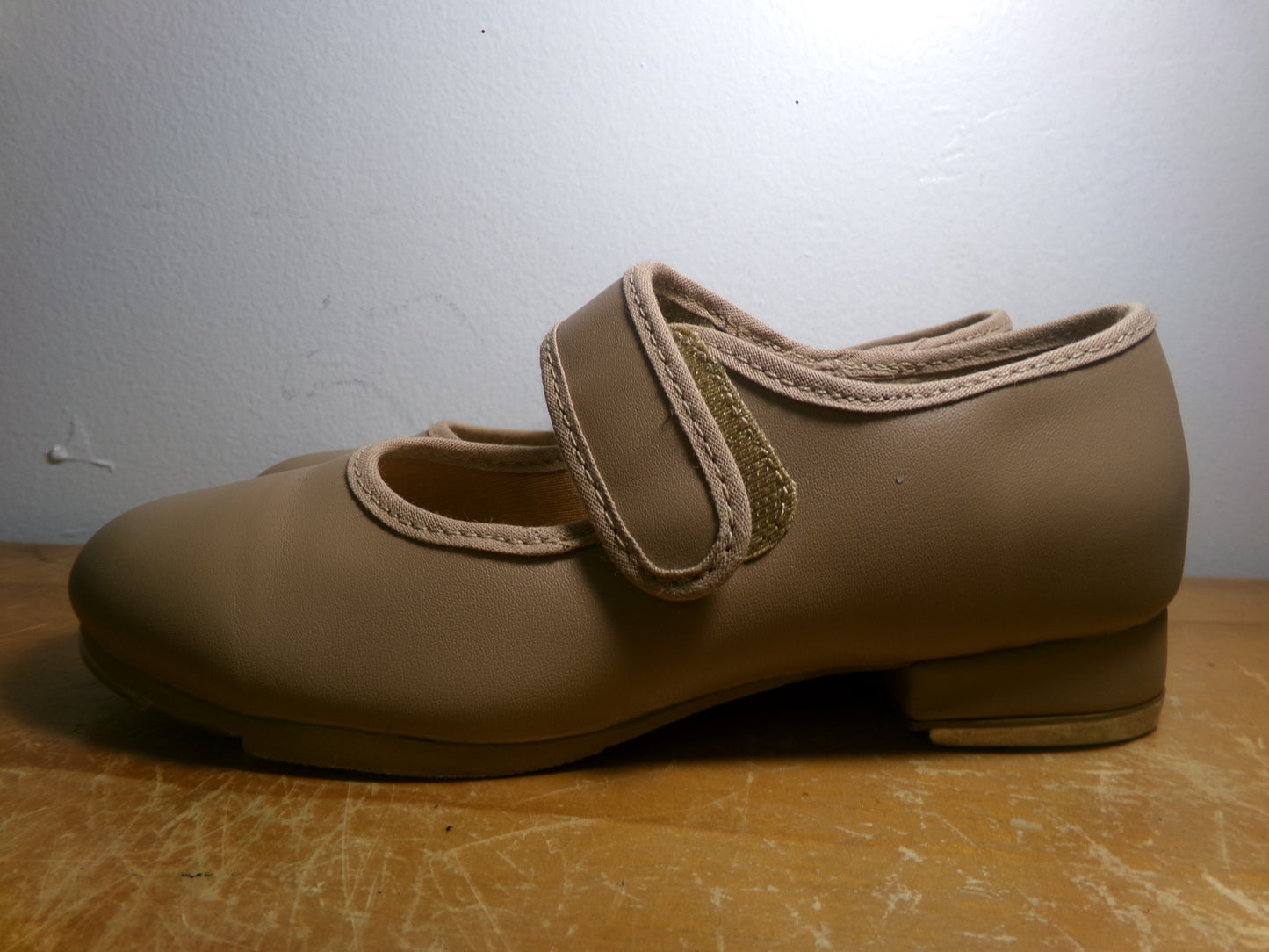 Dance Tan Tap Shoes SoDanca Child 12.5W Mary Jane Leather Loop Strap