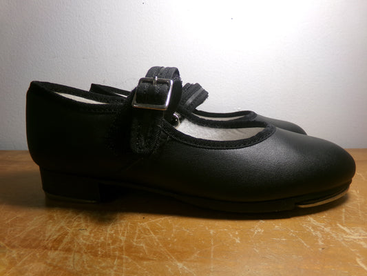 Dance Tap Shoes Capezio Kids 13M Mary Jane Leather Easy Strap Student