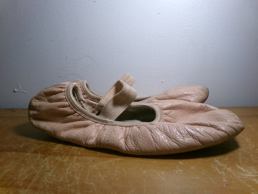 Pre-Owned Ballet Shoes SoDanca Big Kid 3D Pull On Leather Single Strap Full Sole