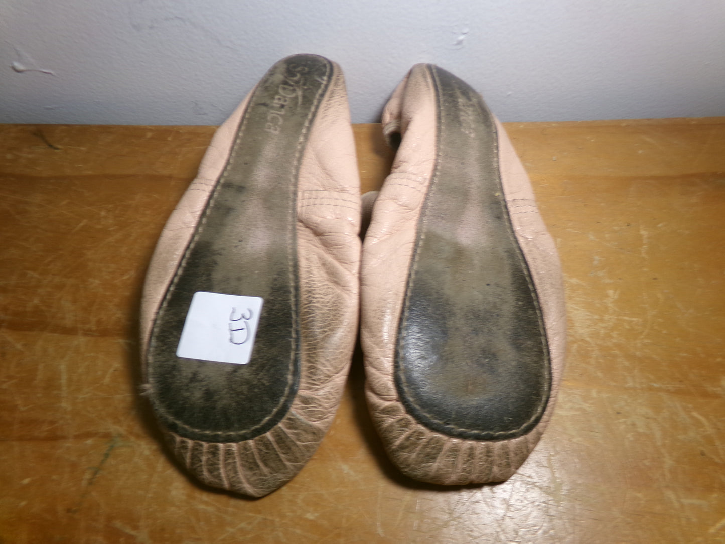 Pre-Owned Ballet Shoes SoDanca Big Kid 3D Pull On Leather Single Strap Full Sole