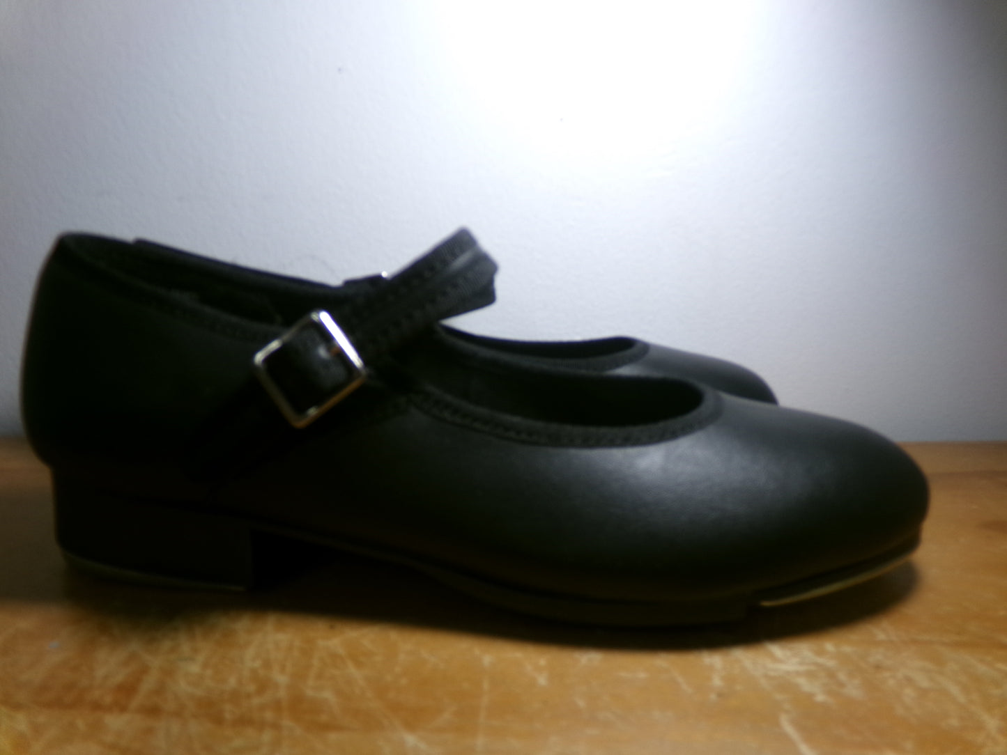 Dance Tap Shoes Capezio Adult 6M Black Mary Jane Leather Buckle Student
