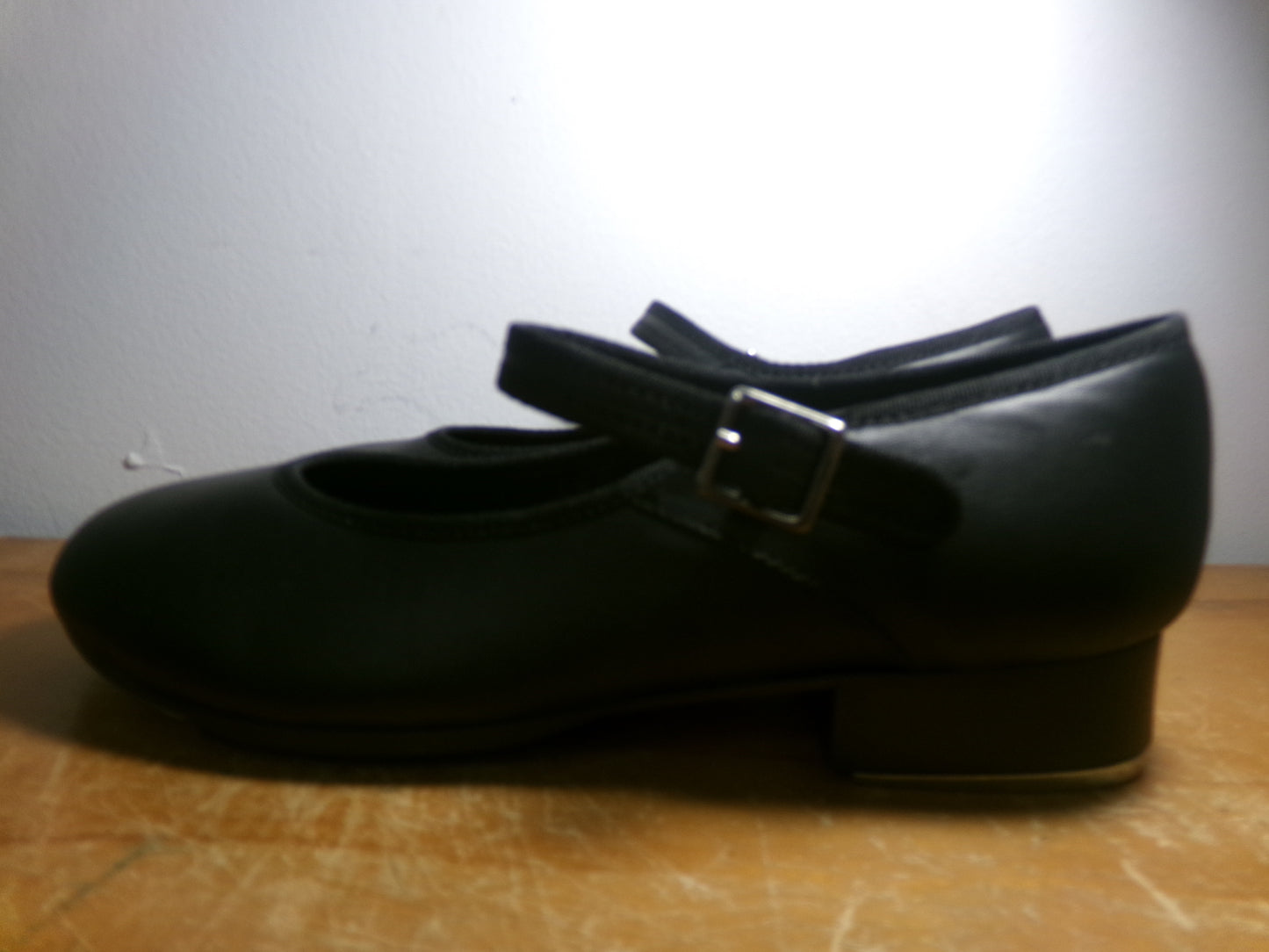 Dance Tap Shoes Capezio Adult 6M Black Mary Jane Leather Buckle Student
