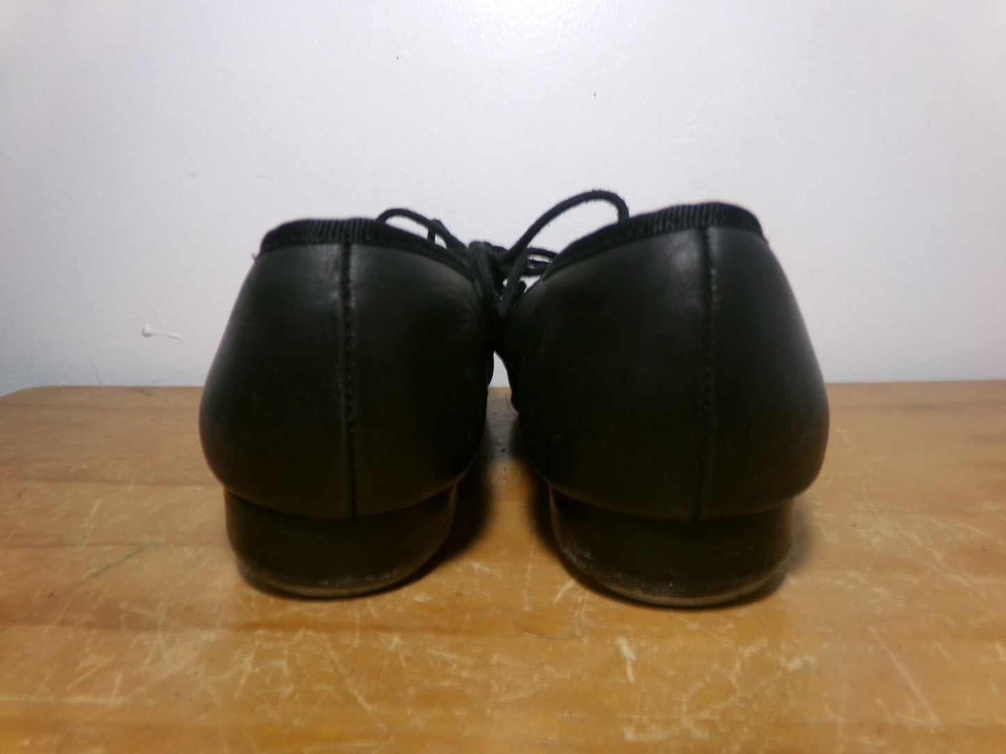 Pre-Owned Split Sole Buck Clogging Shoes Dancing Fair Kids 2.5M Black Oxford Leather