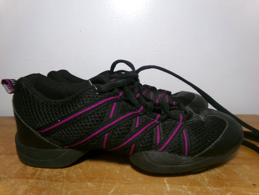 Pre-Owned Hip Hop Zumba Sneakers Bloch 8M Adult Purple Black Jazz