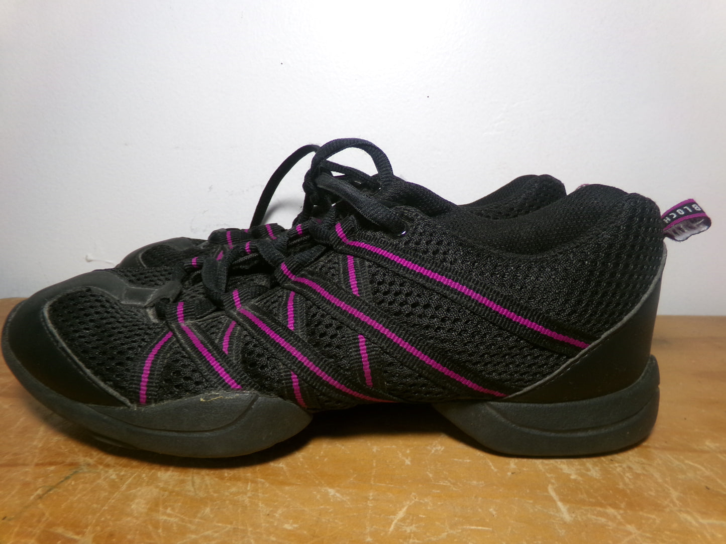 Pre-Owned Hip Hop Zumba Sneakers Bloch 8M Adult Purple Black Jazz