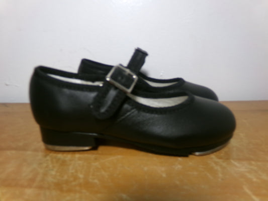 Dance Tap Shoes Capezio Child 8M Mary Jane Leather Buckle Student