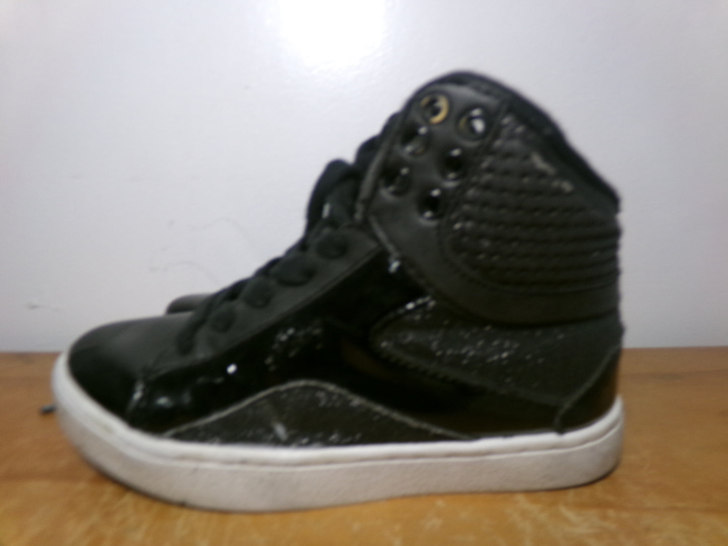 Pre-Owned Hip Hop Shoes Pastry Kids 12 High Top Sneakers Glitter