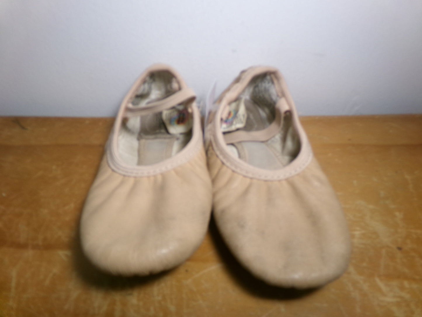 Dance Ballet Shoes Revolution Child 2M Leather Split Sole Stretch
