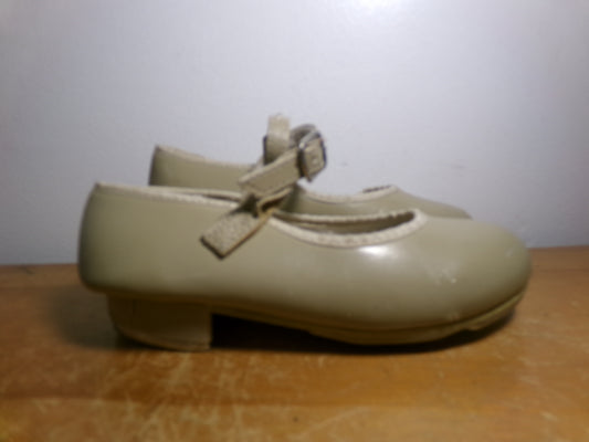 Dance Tap Shoes Revolution Style 826 10.5 Child Mary Jane Buckle Tan