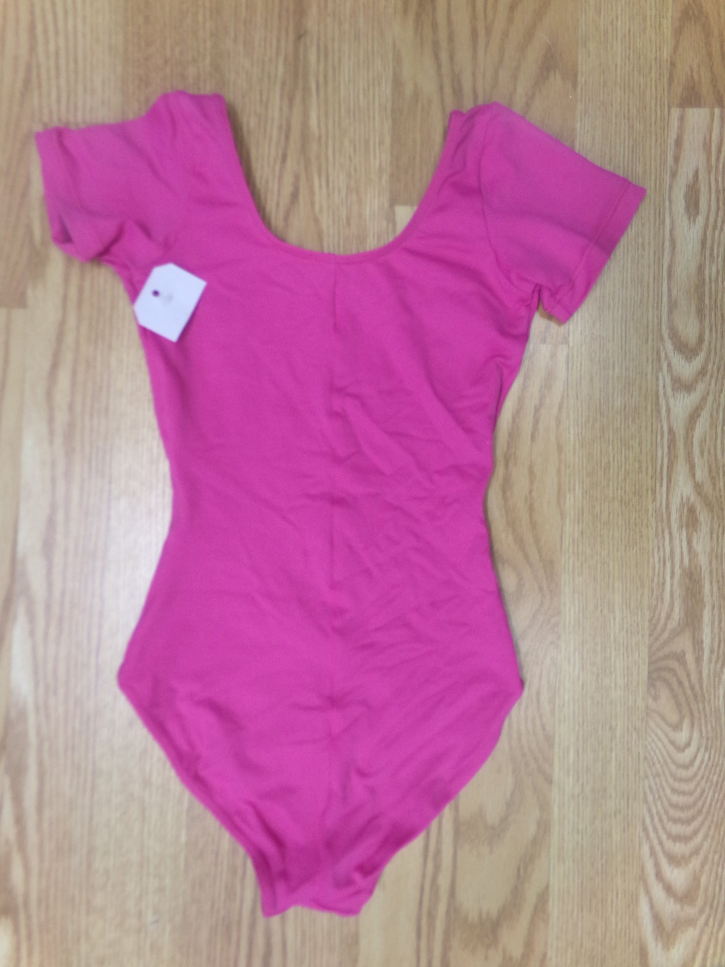 Dance Leotard So Danca Pink Large Child Leotard Mesh Cap Lycra Jazz
