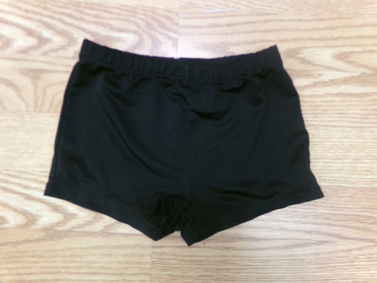 Dance Shorts Danskin Now Intermediate Child Black Gymnastics Cheer Jazz
