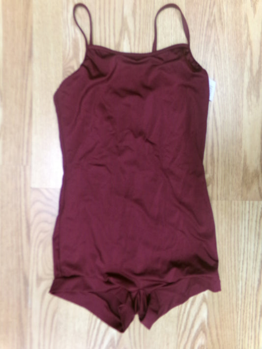 Dance Unitard  Weissman 13164 Burgundy Large Adult Ballet Tap Jazz