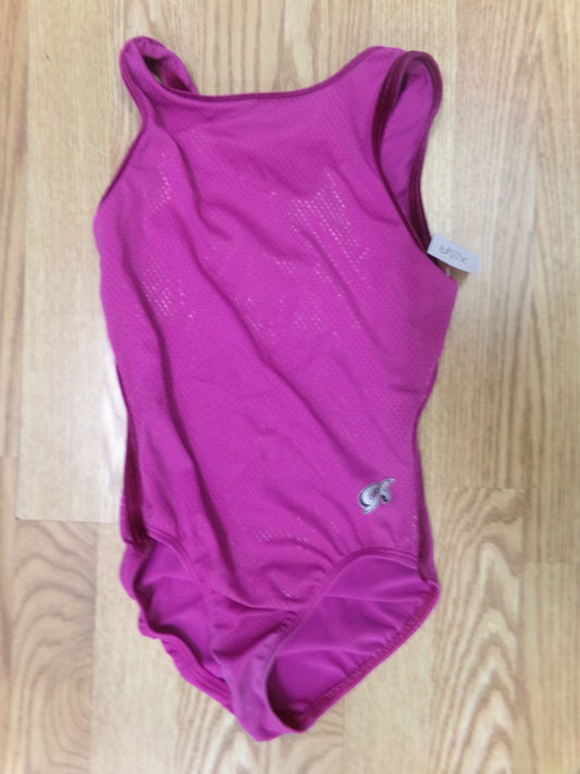 Pre-Owned Gymnastics Leotard GK Elite XS Adult Dark Pink Acro Tumbling