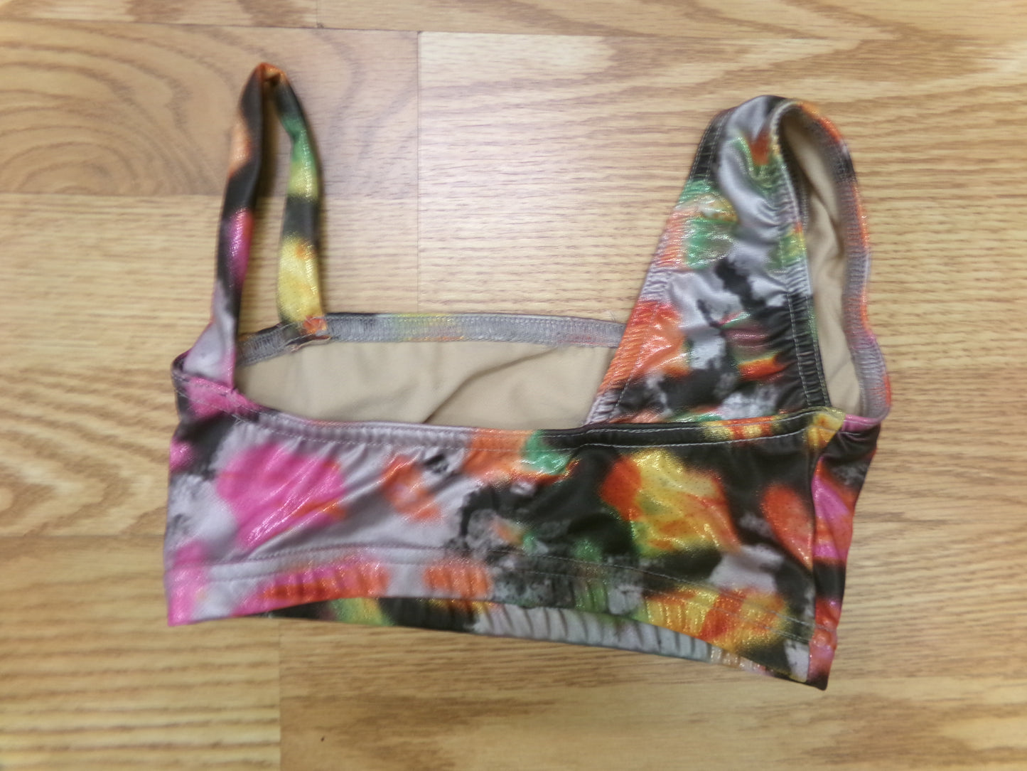 Pre-Owned Sports Bra Medium Child Colorful by Reverence Gymnastics Jazz