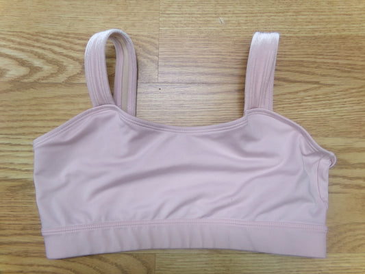 Pre-Owned Tank Crop Top Capezio Pink Large Child Jazz Latin Clogging