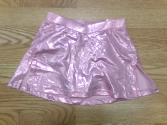 Dance Skirt Medium Child Pink Metallic Jazz Acro Gymnastics Skirt