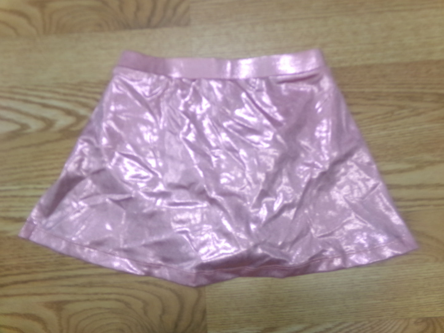 Dance Skirt Medium Child Pink Metallic Jazz Acro Gymnastics Skirt