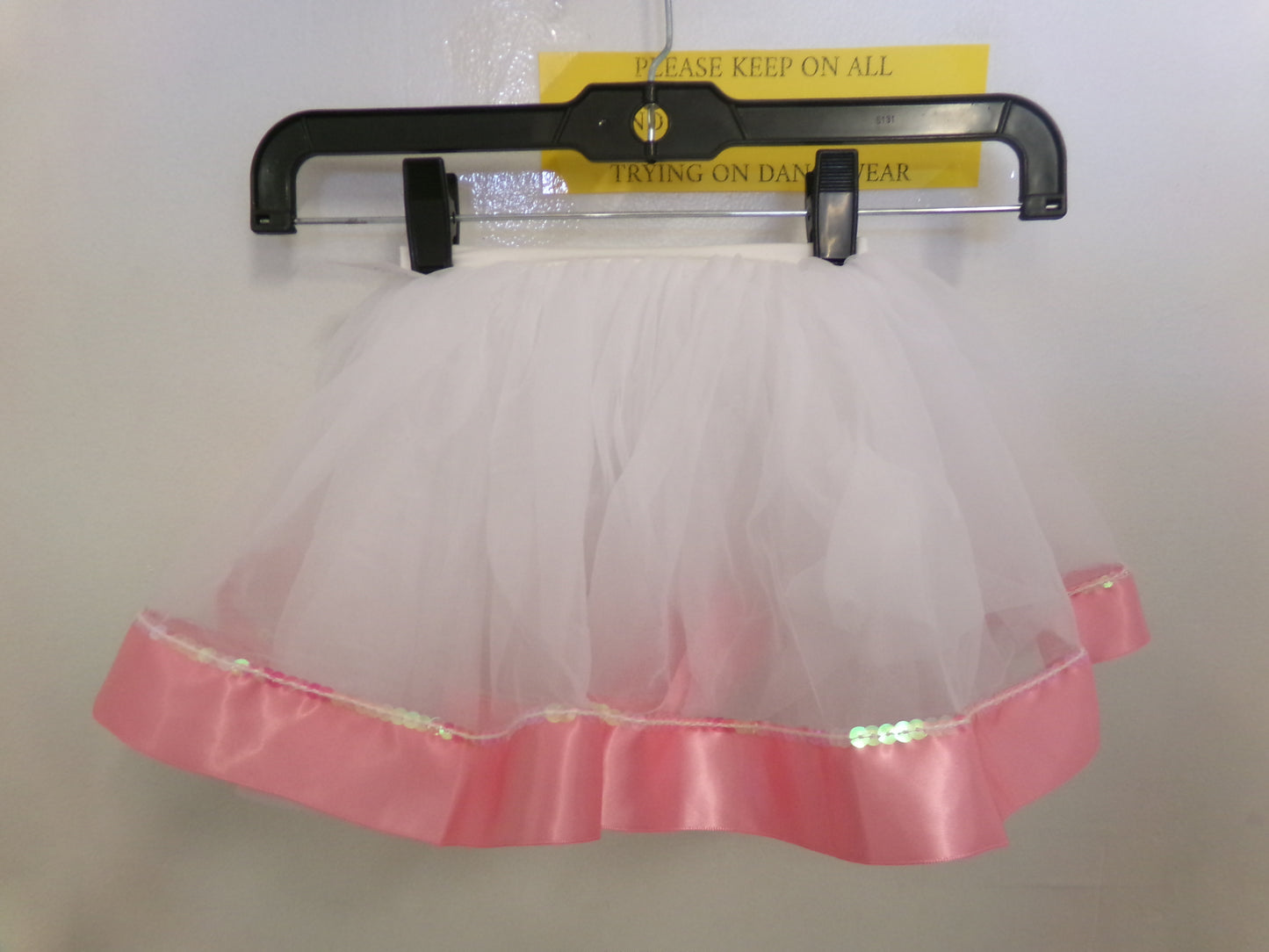 Pre-Owned Costume Gallery Tutu 19333 Small Child White Pink Ballet Tap Dress up