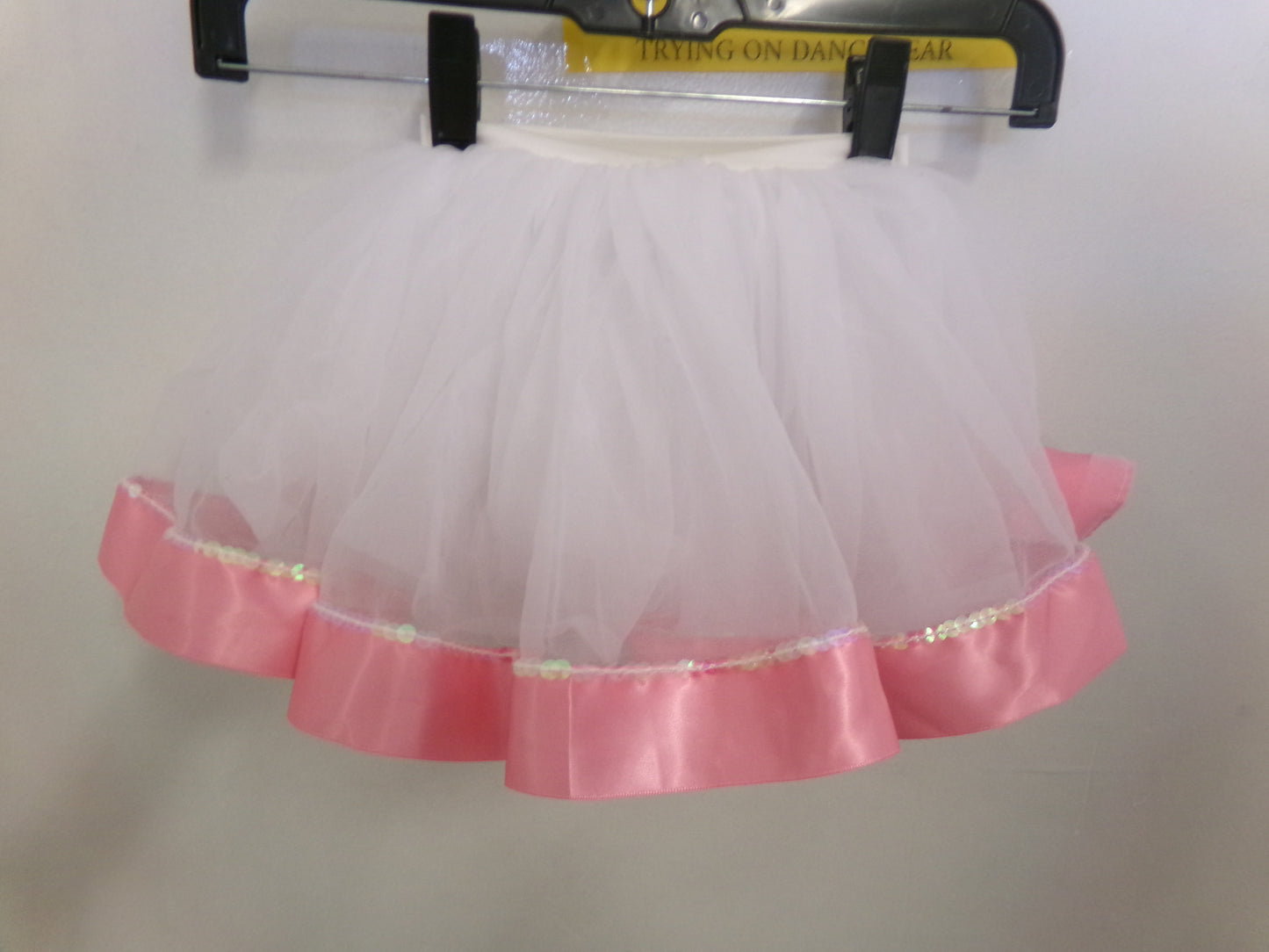 Pre-Owned Costume Gallery Tutu 19333 Small Child White Pink Ballet Tap Dress up