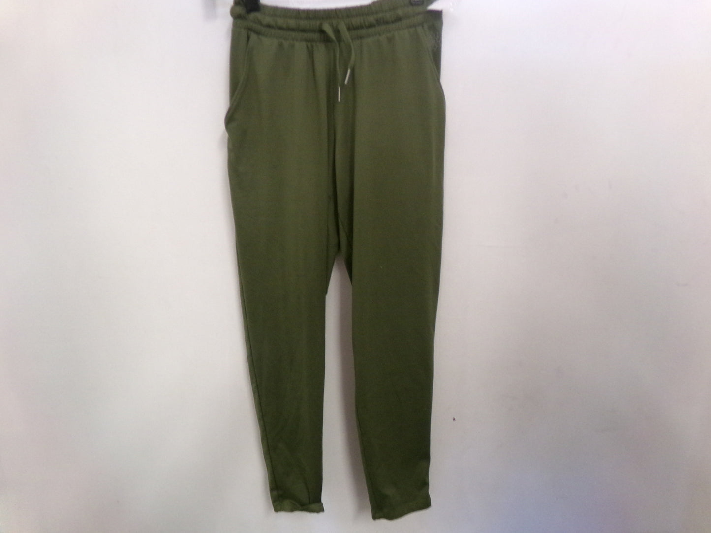 Pre-Owned Pants Joggers by Aurique Olive Green XS Adult Eastic Waist open leg