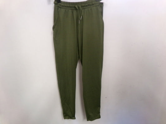 Pre-Owned Pants Joggers by Aurique Olive Green XS Adult Eastic Waist open leg