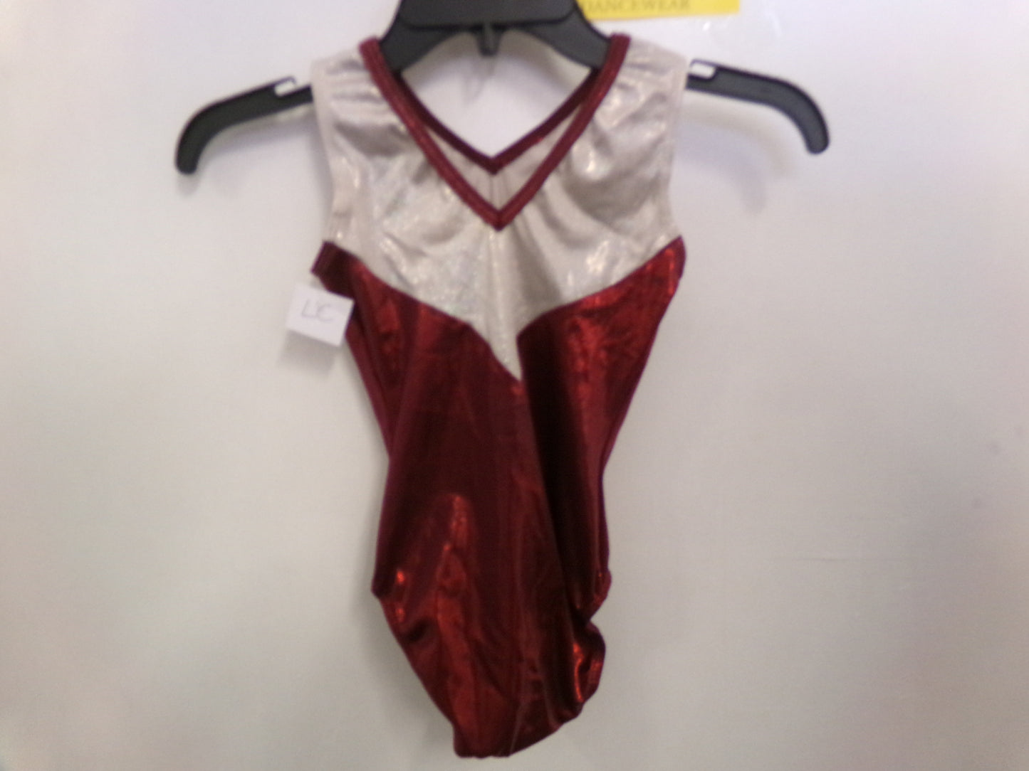 Pre-Owned Gymnastics Leotard Gk Elite Large Child Burgundy Acro Tumbling