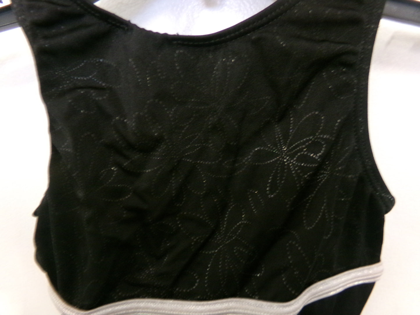 Pre-Owned Gymnastics Leotard Gk Elite Medium Child Black Acro Tumbling