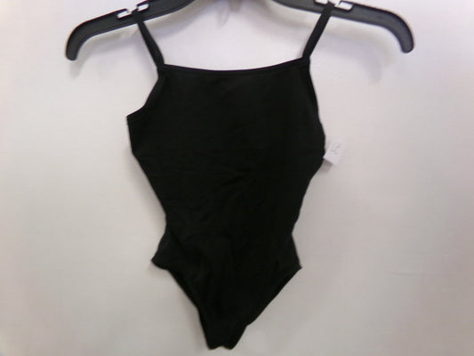 Pre-Owned Leotard Capezio Large Child Black Keyhole Back Ballet Jazz