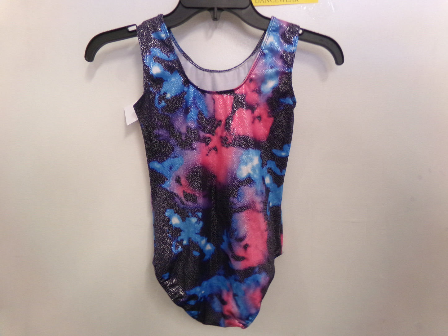 New Gymnastics Leotard Large Child Colorful Metallic Acro Tumbling