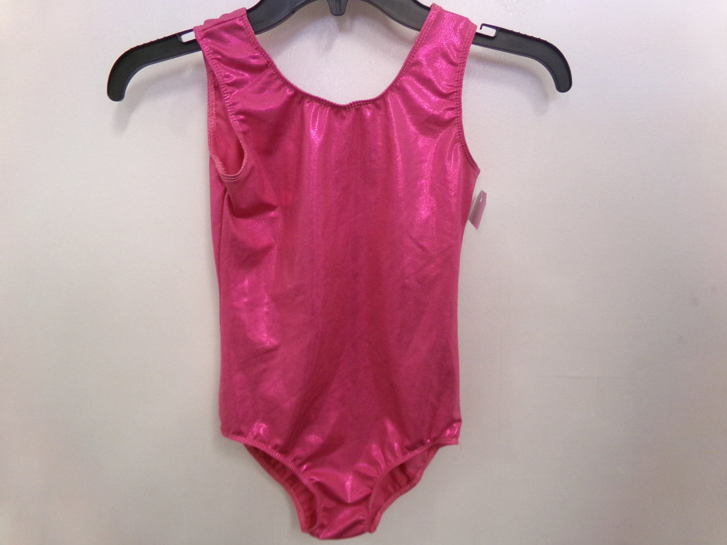 Pre-Owned Tank Leotard Large Child Metallic Pink Ballet