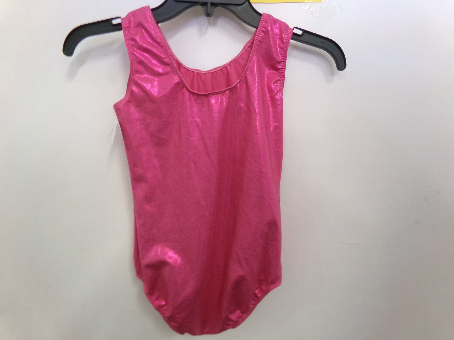 Pre-Owned Tank Leotard Large Child Metallic Pink Ballet