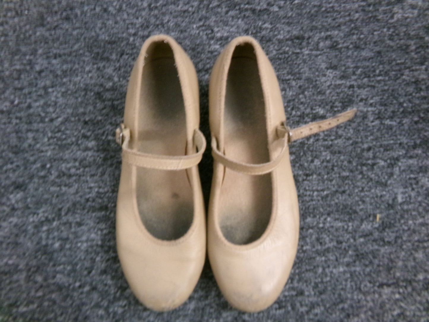 Dance Tap Shoes Bloch Adult 5M Tan Mary Jane Leather Buckle