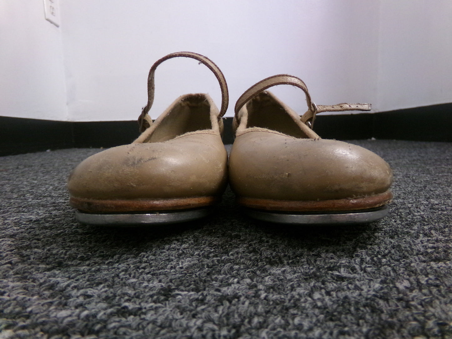 Dance Tap Shoes Bloch Adult 5M Tan Mary Jane Leather Buckle