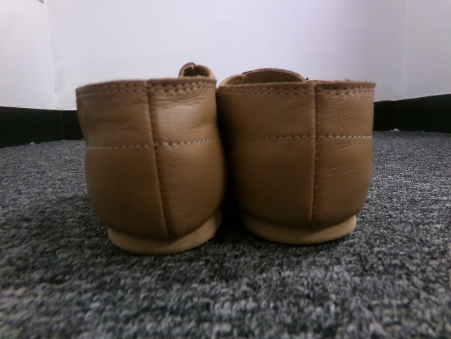 Pre-Owned Jazz Shoes Dance Class Girls 3M Slip On Leather Split Sole
