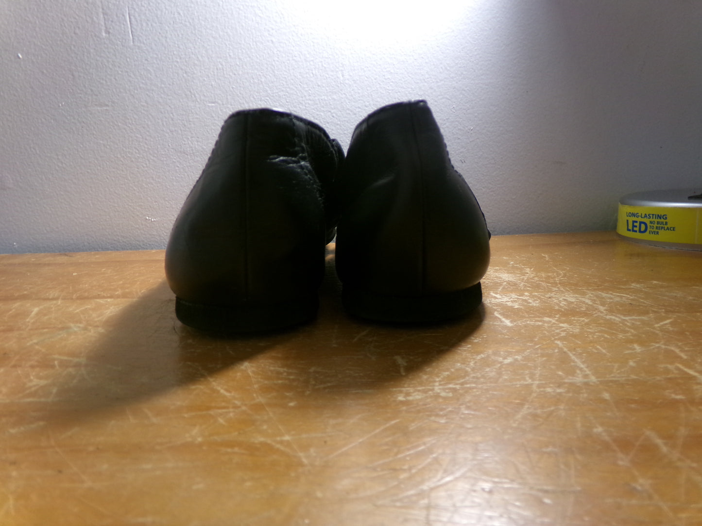 Pre-Owned Jazz Shoes Bloch 5.5M Adult Black Leather Slip On Split Sole