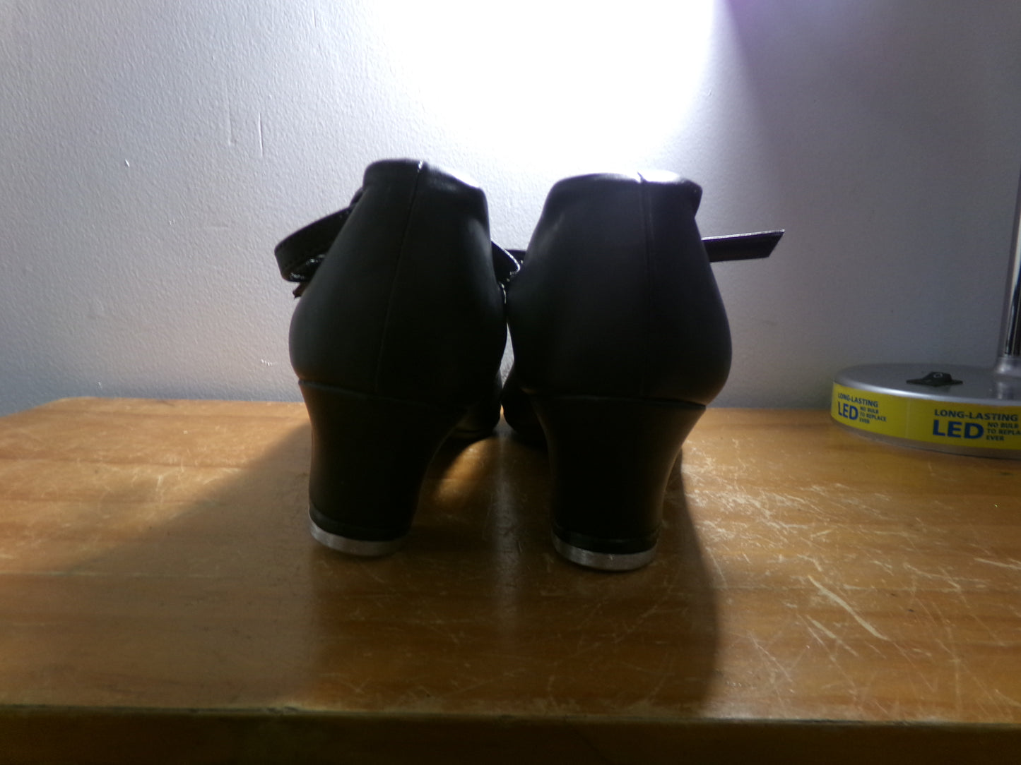Pre-Owned Tap Shoes SoDanca Adult 8M Leather Buckle Black