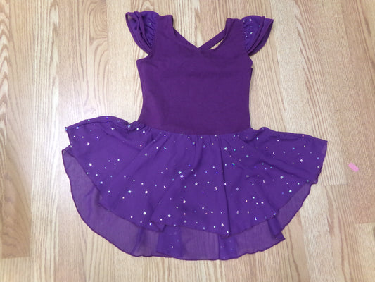 Pre-Owned Leotard Dress Zaclotre XLarge Child Purple Ballet Tap