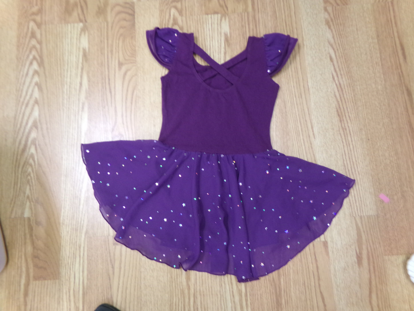 Pre-Owned Leotard Dress Zaclotre XLarge Child Purple Ballet Tap