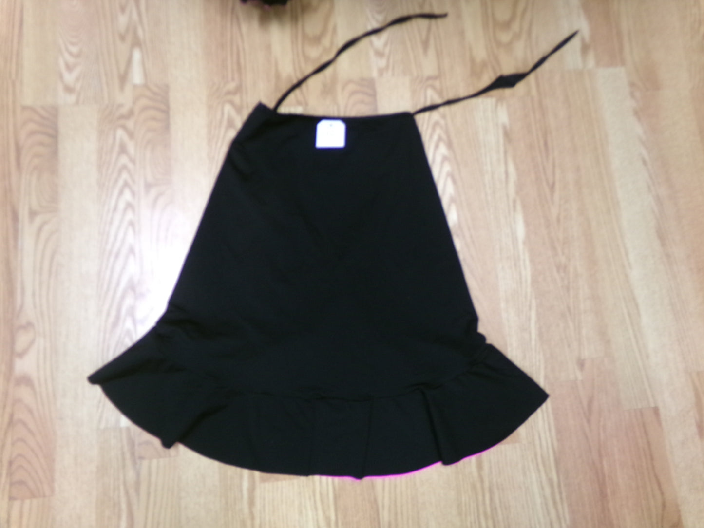 Pre-Owned Ballet Wrap Skirt Medium Adult Black&Pink Latin Ballroom