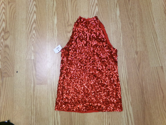 Pre-Owned Sequin Top Alexandra  AC4054 Medium Child Red Jazz Team