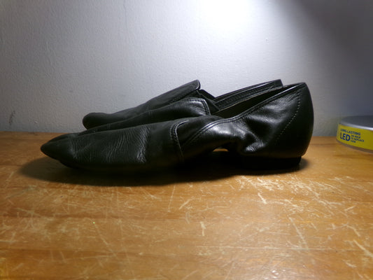 Pre-Owned Jazz Shoes ABT Adult 7M Side Elastic Leather Slip On Split Sole