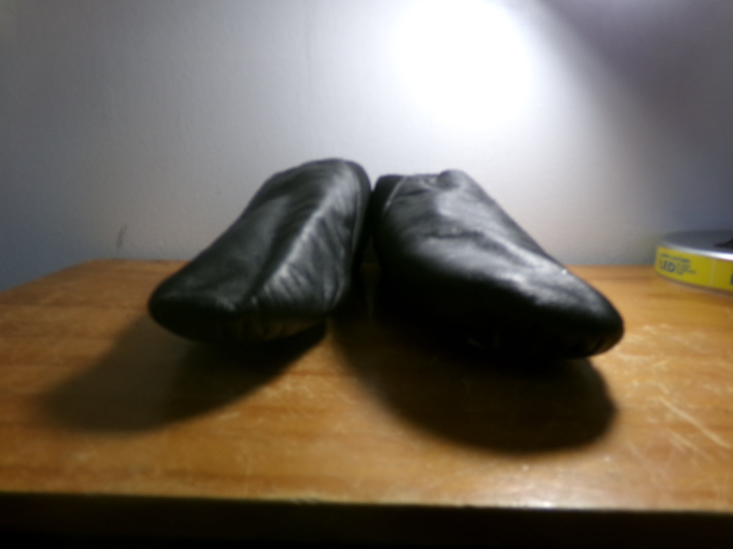 Pre-Owned Jazz Shoes So Danca JZ43 Adult 9M Black Pull On Leather Split